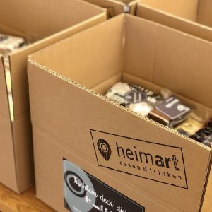 heimart - Karton mit Aufkleber und Inhalt